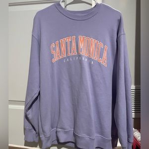 Hollister purple santa monica crewneck